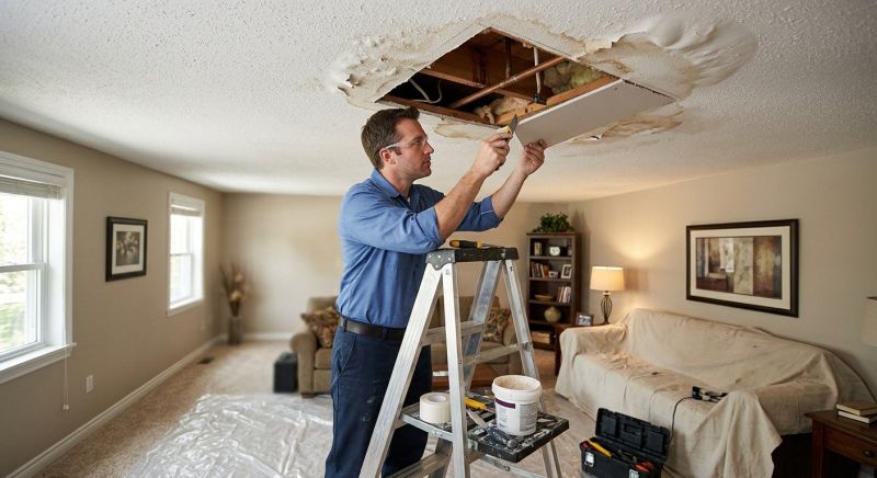 Leaking Ceiling Repair